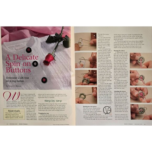 Bead & Button Magazine December 1997 String An Elegant Lariat - Picture 9 of 15